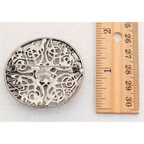VIntage Intricate Medieval Viking Brooch - A11 - Picture 2 of 2